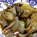 ばぶーしゅ☆'s cooksnap of when they made 絶品‼︎白菜と牡蠣の炒め蒸し(^^).
