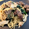 すずたいら's cooksnap of when they made 簡単＆絶品♡ほうれん草と牛肉の和風パスタ.