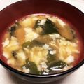 ゆったん's cooksnap of when they made 湯葉っぽい♪冷凍豆腐の味噌汁.
