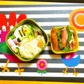 komutatata's cooksnap of when they made キャラ弁 ゆで卵でハチさんの春弁当♡.
