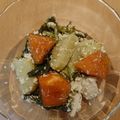 romi77's cooksnap of when they made ルッコラ香る 柿とさつまいもの白和え.