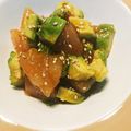 o次郎02's cooksnap of when they made まぐろとアボカドのユッケ風.