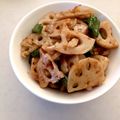 ゆっきい９'s cooksnap of when they made ＊れんこん＆ピーマンのきんぴら＊.