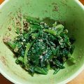 ☆かつもも☆'s cooksnap of when they made 子どもの春菊デビューに！春菊のごま和え！.