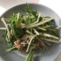 なちゃんU・x・U's cooksnap of when they made 水菜とツナのごま油香るサラダ.