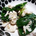 yukanosuke's cooksnap of when they made 小松菜と鶏ササミのナムル.