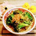 ももちゃんのれしぴ's cooksnap of when they made 塩酒粕ネギ油で旨♪ブロッコリーのナムル.