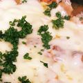 mofuo's cooksnap of when they made 鶏もも肉の簡単チーズトマト焼き.