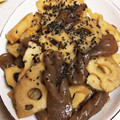 クック5WI343☆'s cooksnap of when they made 簡単！蓮根とこんにゃくの甘辛炒め.