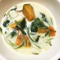 クロネコ・ω・€°'s cooksnap of when they made かぼちゃとほうれん草のクリームシチュー.
