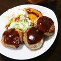ちえたろう's cooksnap of when they made 合挽き肉と豆腐のシンプルハンバーグ.