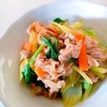 ☆３匹の子ぶた☆'s cooksnap of when they made 簡単オイスターでなすセロリ豚肉の蒸し焼き.
