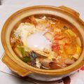 めみたん☆'s cooksnap of when they made 一人鍋で、さんまキムチ鍋.