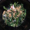 メロンパンケーキ's cooksnap of when they made ささっと、春菊の辛子和え.