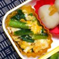 nosso's cooksnap of when they made 後一品！簡単小松菜と卵のオイマヨ炒め.