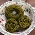 ぴーがし☆'s cooksnap of when they made ふわふわマフィン生地で♪抹茶焼きドーナツ.
