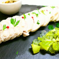 たくのスプーン's cooksnap of when they made 梅酒でしっとり鶏ハム＊キウイソース添え.