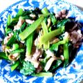 モコブーママ's cooksnap of when they made 小松菜と豚肉のオイスターソース炒め.