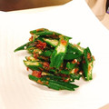 ☆糖質減らしてます☆'s cooksnap of when they made 簡単おつまみ☆オクラの梅干し和え.