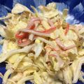 ウズラのズラ's cooksnap of when they made 簡単！キャベツとカニカマのサラダ✧‧˚.