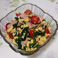 めいめい☆☆☆'s cooksnap of when they made ほうれん草の彩りお浸し〜さっぱり中華風♬.