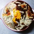 えつエツ's cooksnap of when they made レトルトを使った簡単半熟卵の焼きカレー.