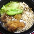 ﾊﾞﾀﾞｷﾞﾆ's cooksnap of when they made やわらか若鶏から揚げで中華風鍋.