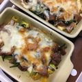ガッちやん's cooksnap of when they made ベーコンと野菜ガーリックマヨチーズ焼き.
