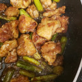 ともこっっっ！'s cooksnap of when they made 簡単！おかず鶏肉とアスパラの生姜醤油炒め.
