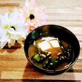ももちゃんのれしぴ's cooksnap of when they made 豆腐とわかめの味噌汁.
