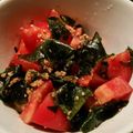 栗丸うさぎ's cooksnap of when they made トマトのごまナムル.