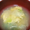 鈴宮蒼's cooksnap of when they made 大根とチンゲン菜の卵スープ.