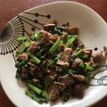 sohkubo's cooksnap of when they made 豚肉とマッシュルーム・ほうれん草炒め.