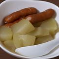 かしたま's cooksnap of when they made 緑ハヤトウリとウィンナーの煮物.