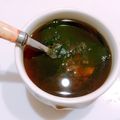 ♪ひつじ's cooksnap of when they made カラダポカポカ。我が家の即席生姜スープ。.