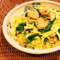 チコリママ's cooksnap of when they made ホタテほうれん草エリンギのペペロンチーノ.