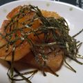 サブハム's cooksnap of when they made ☀レンジ併用で簡単♪大根ステーキ.