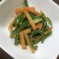 りえ✦'s cooksnap of when they made ピーマンとニンジンのきんぴら.