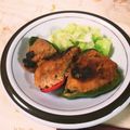 えみ_____'s cooksnap of when they made おからと豚こまのピーマン肉詰め＊甘辛ダレ.