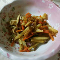 main73's cooksnap of when they made さつまいもと竹輪のきんぴら.