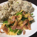 フロイラインめぐ's cooksnap of when they made 簡単☆春菊と卵の炒め物.