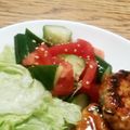ポニーリボン's cooksnap of when they made 簡単　トマトとキュウリの中華あえ.
