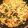 ともかさん時短好き。's cooksnap of when they made セロリと合挽き肉のピリ辛炒め.
