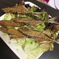 rsinak915's cooksnap of when they made アジの骨せんべい.