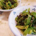 fu♪♪'s cooksnap of when they made 楽うま！ピーマンのゴマ塩昆布和え.