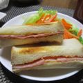 ジョングレ's cooksnap of when they made ﾁｮ～簡単　ピリ辛　ハムサンド.
