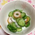 ぽぽきゅ's cooksnap of when they made 簡単☆きゅうりと竹輪の明太子あえ♪.