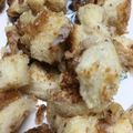 白砂浜's cooksnap of when they made 残飯なんて言わせない。パンの耳ラスク.