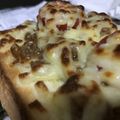 サタオ☆'s cooksnap of when they made 簡単☆納豆トマトチーズのトースト.