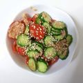 認知症介護's cooksnap of when they made ＊トマトと胡瓜とツナのジンジャーサラダ＊.